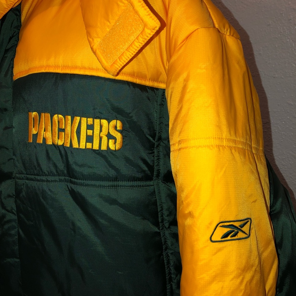 NFL REEBOK Green Bay Packers Puffer Jacket